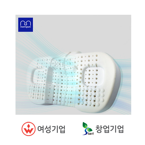맘스품 메모리폼 3D Air Hole 숨쉬는 경추 베개 (텐셀/그레이)